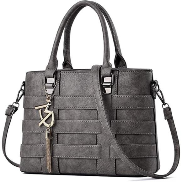 Designer Handbag for Women Ladies Handbags PU Leather  Aa167-grey - Picture 8 of 8